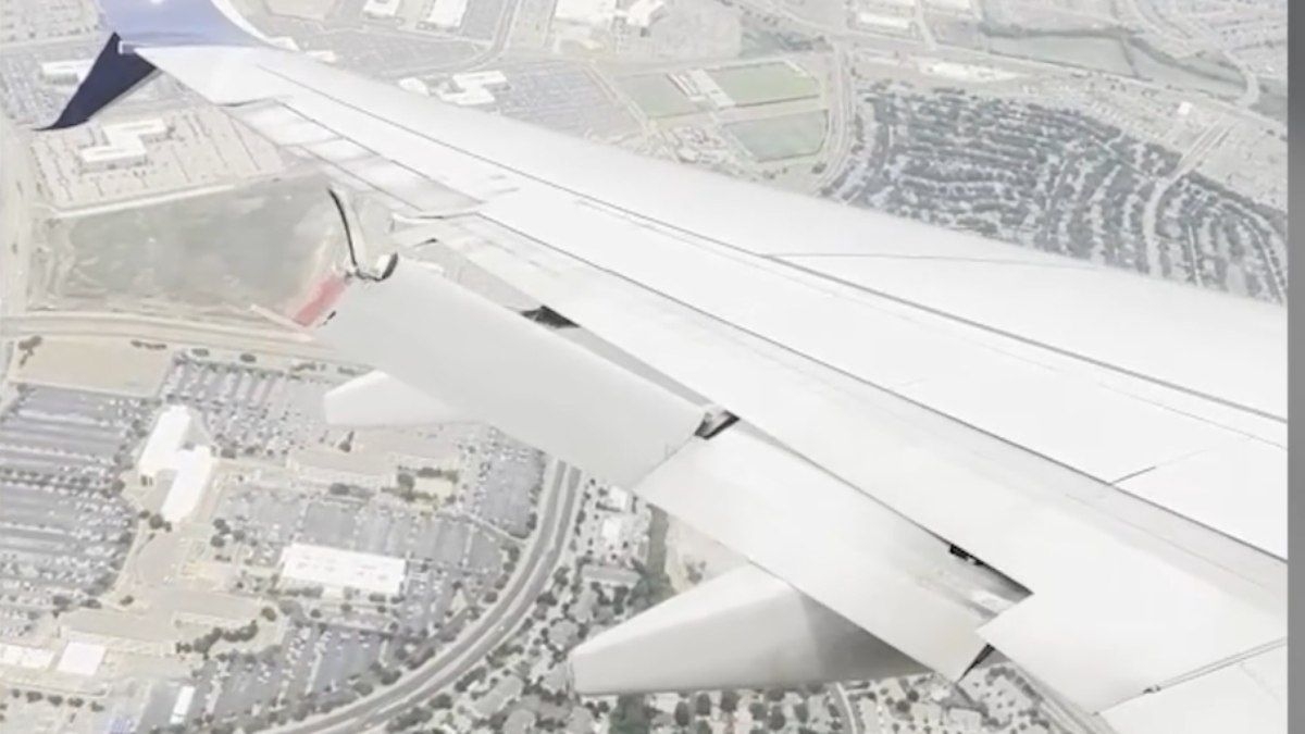Avião da Delta sofre incidente com asa durante voo