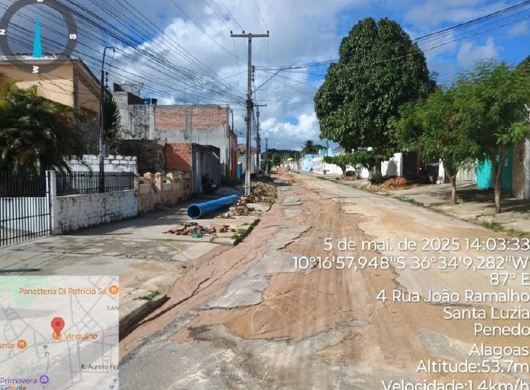 Águas do Sertão proíbe novas escavações sem reparos em Penedo