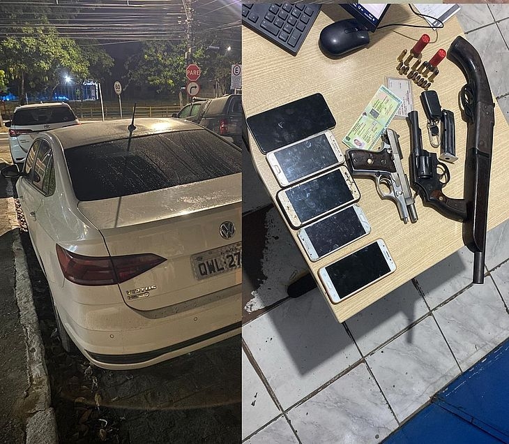 Quatro são presos por roubo de carro em Rio Largo; motorista tentou fugir a pé