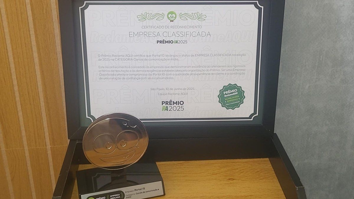 iG conquista troféu do Prêmio Reclame AQUI em 2025