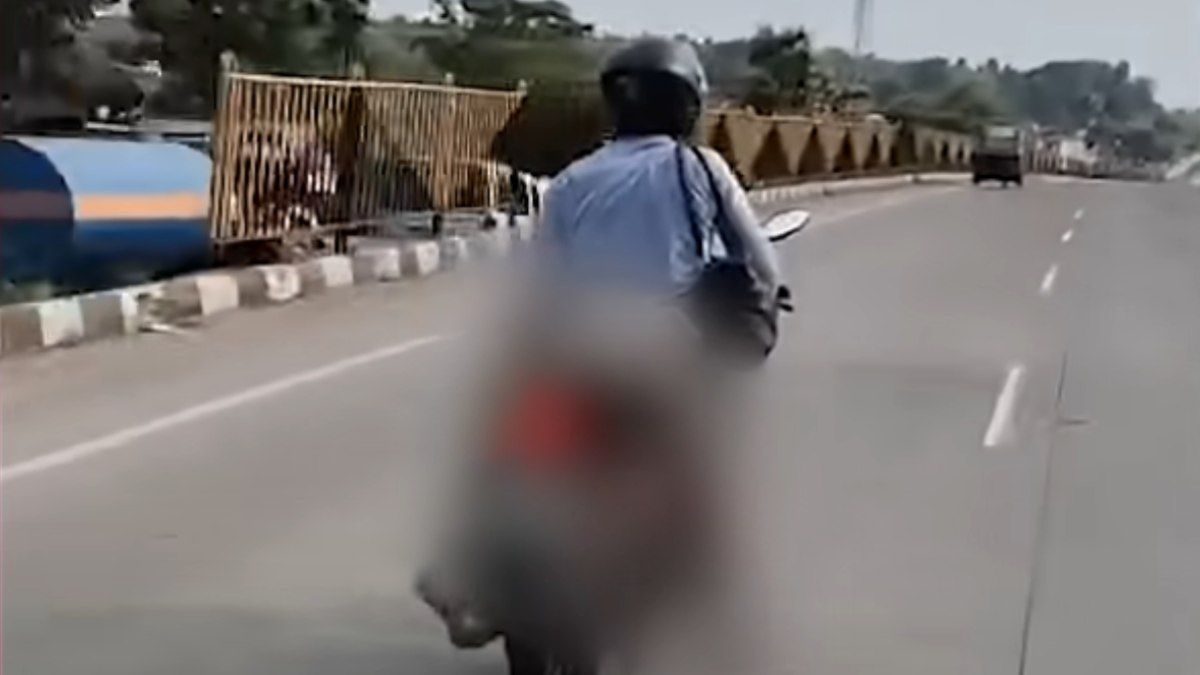 Homem transporta corpo da esposa em moto após acidente