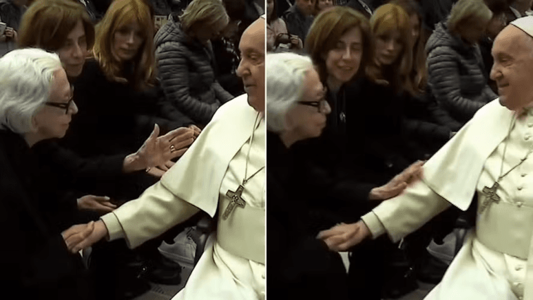 Fernanda Montenegro e Fernanda Torres se encontram com Papa Francisco no Vaticano