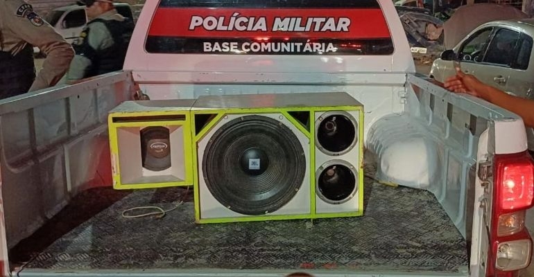 PM apreende nove equipamentos sonoros por perturbação do sossego no fim de semana