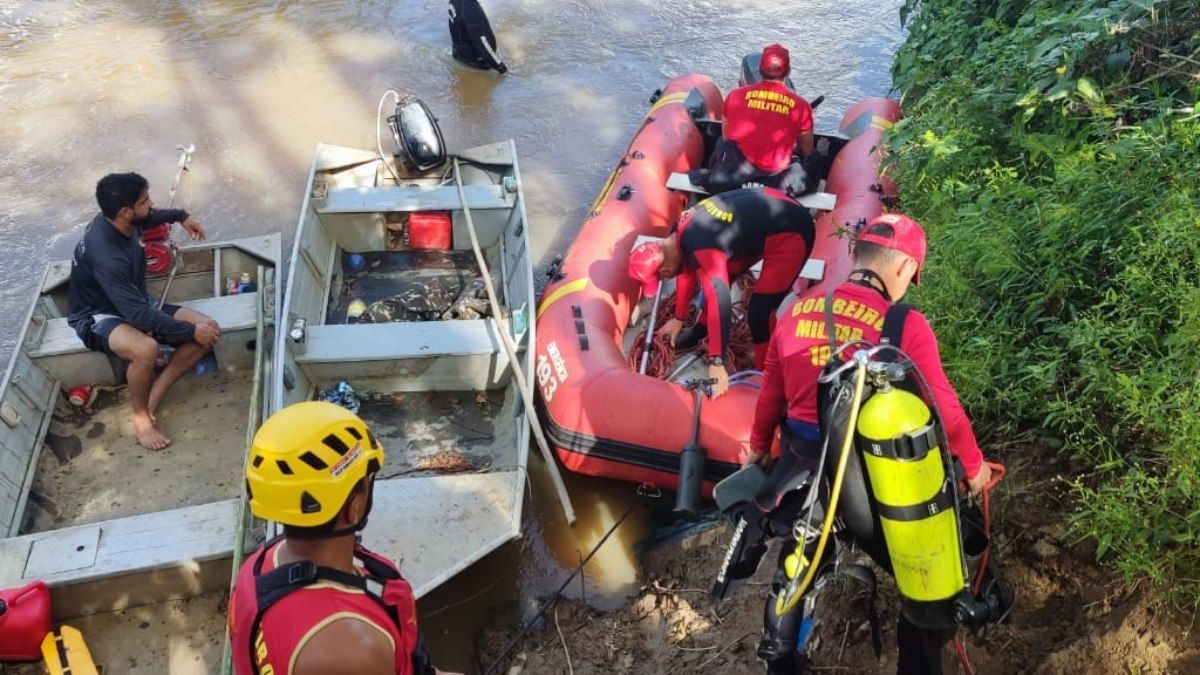 Corpo de pescador encontrado em Goiás por bombeiros