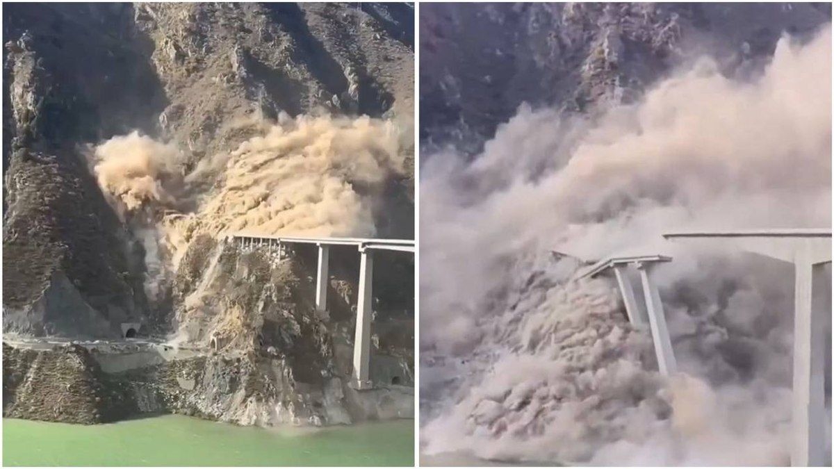 Ponte de 758 metros desaba na China após rachaduras