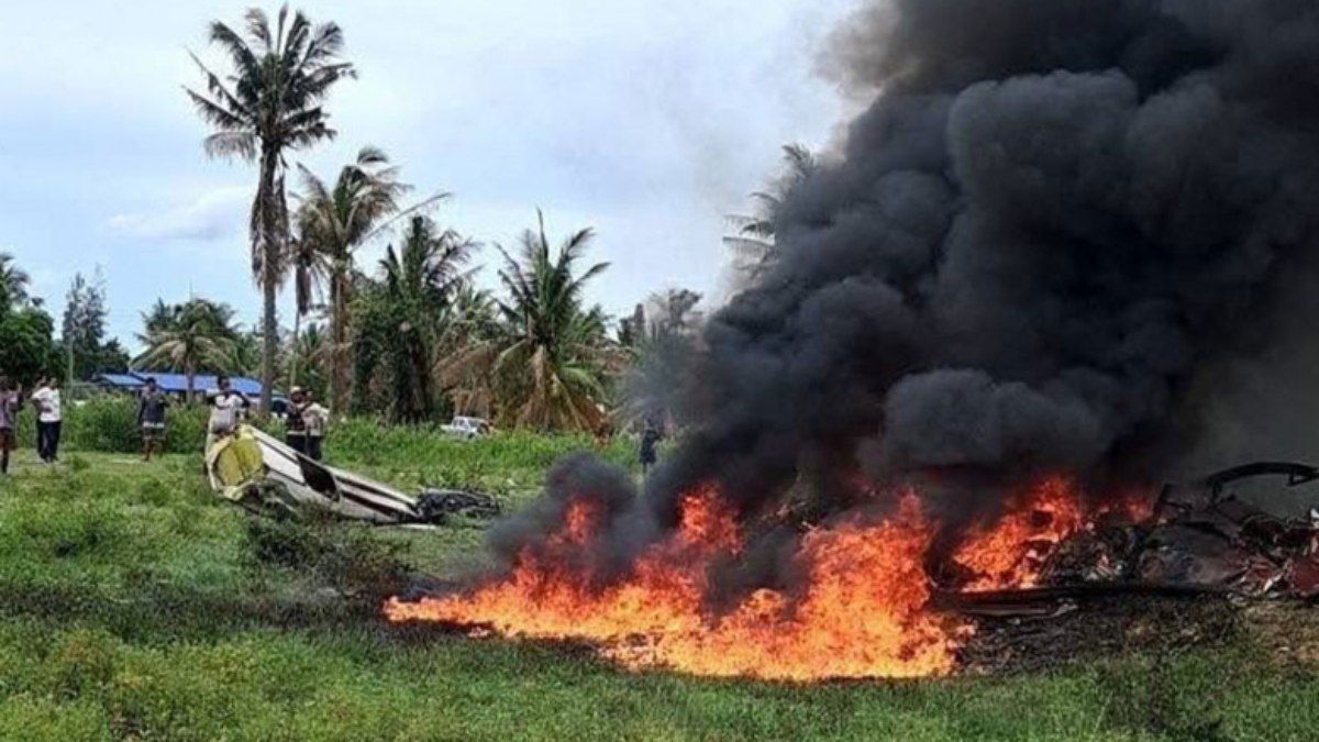 Helicóptero da polícia cai e deixa três mortos na Tailândia