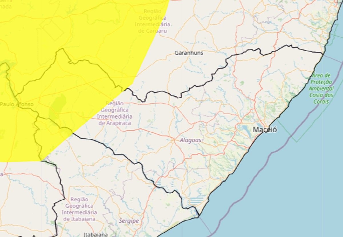 Alerta de baixa umidade para municípios de Alagoas