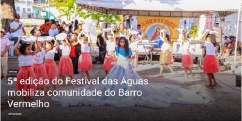 5ª edição do Festival das Águas mobiliza comunidade do Barro Vermelho