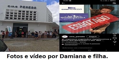 Sessão do Alto da Compadecida 2 faz lotar Cine Penedo no sábado