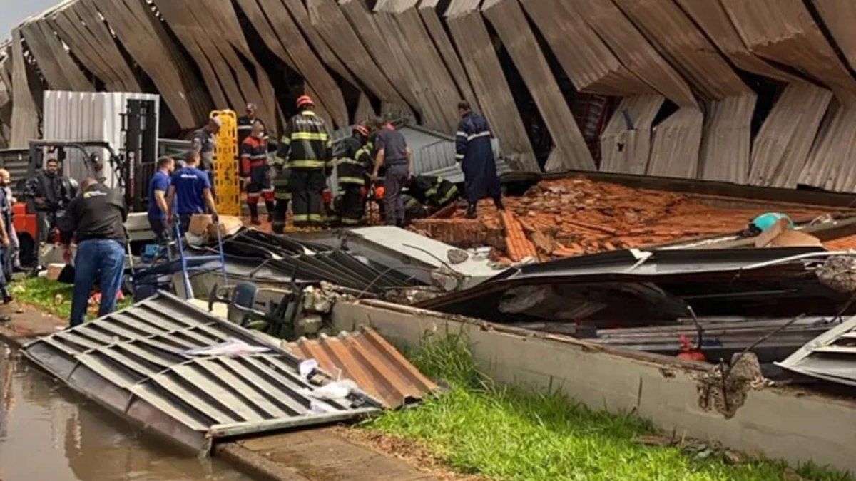Desabamento de telhado em Franca causa uma morte