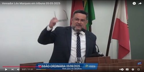 Vereador Léo Marques fala sobre o PL 0025/2025 e agradece a Deus por ser parte do mesmo