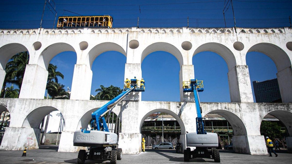 Revitalização dos Arcos da Lapa começa com investimento de R$ 1,7 milhão