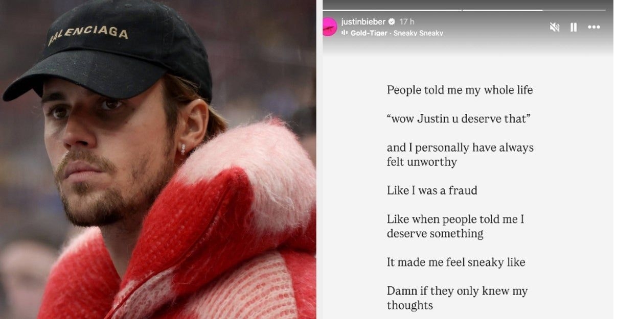 Justin Bieber fala sobre sentimentos de inadequação