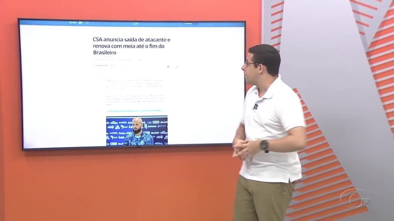 CSA renova com meia e anuncia saída de atacante