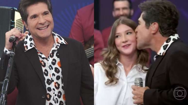 Daniel canta com a filha no 'Altas Horas' e talento impressiona: 'Tem potencial'