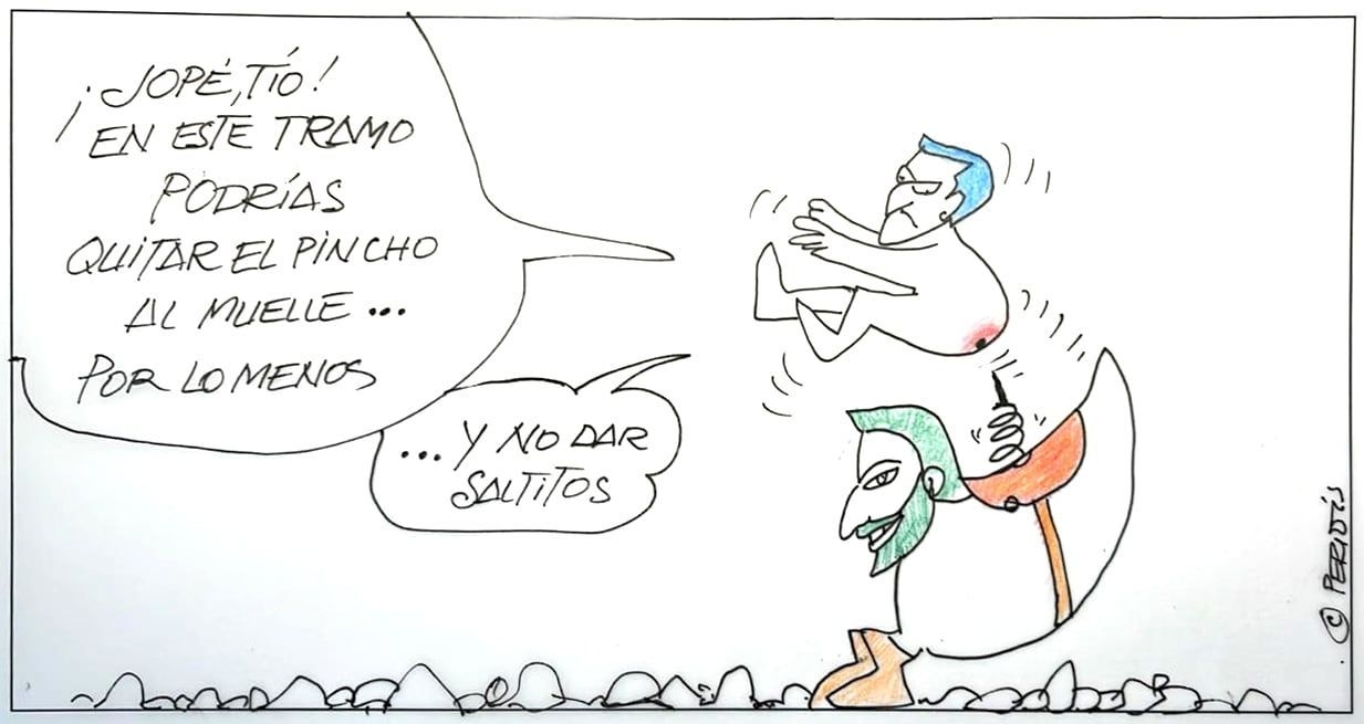 Peridis Critica Abascal com Humor na Charge