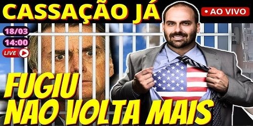 Como bom bolsonarista, Eduardo Bolsonaro se licencia do cargo para viver nos Estados Unidos