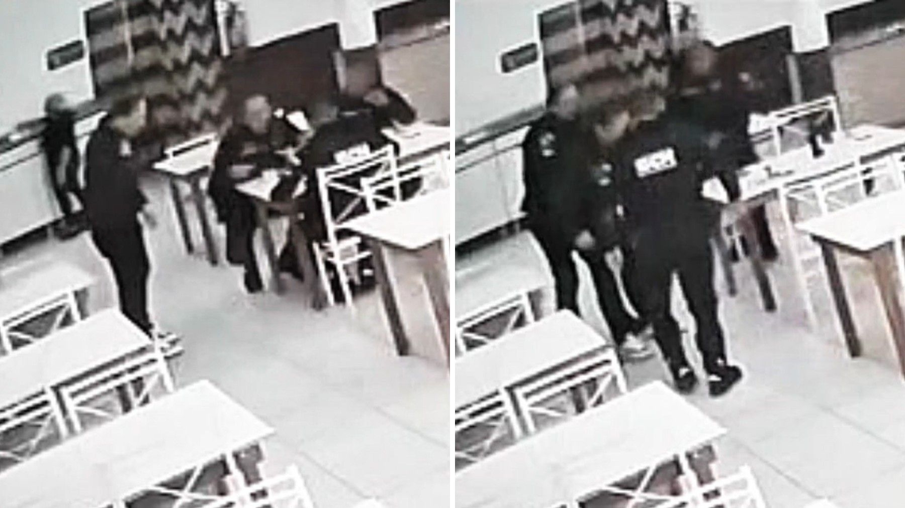 Homem engasga em restaurante e é salvo por guardas