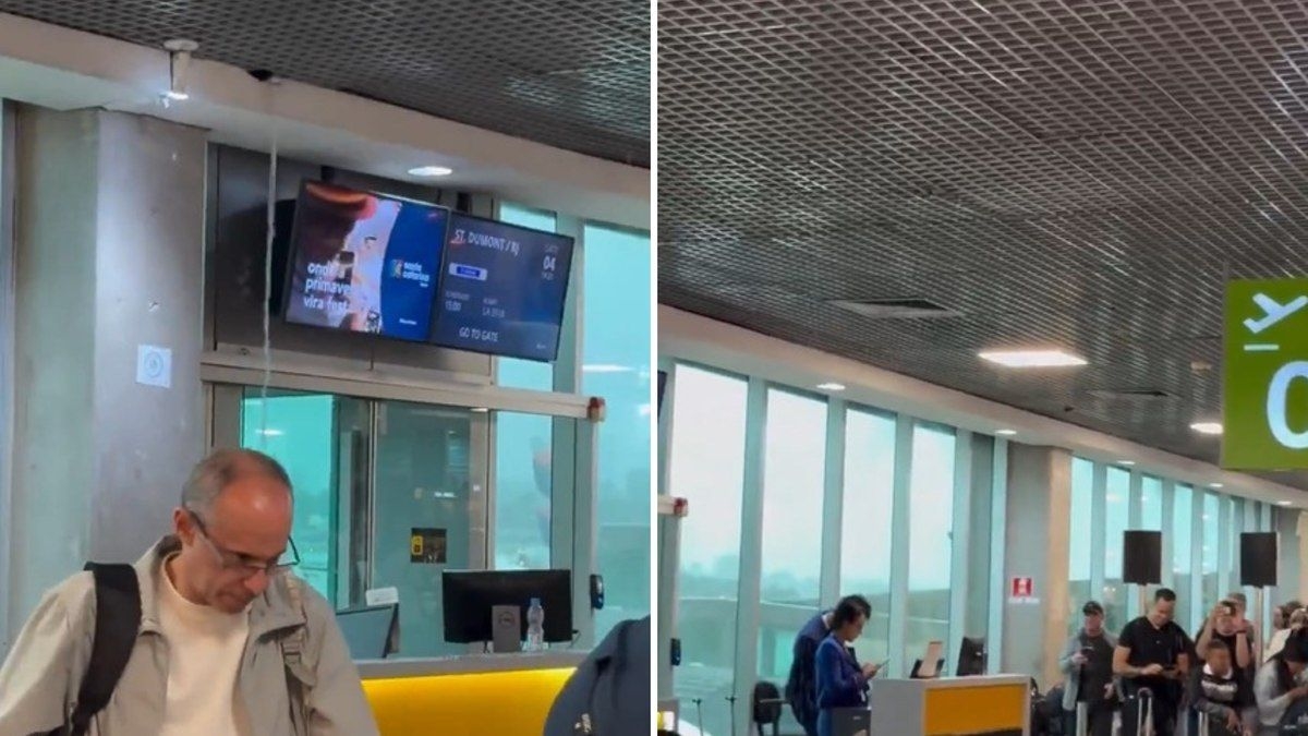 Temporal em São Paulo causa alagamentos no Aeroporto de Congonhas