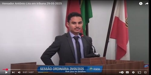 Vereador Antônio Lira saúda estudantes, faz indicação, fala sobre IPTU e volta a cobrar obras nas estradas vicinais