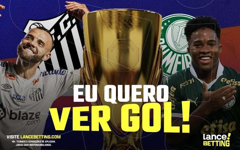 Resultado típico! Com R$50, você fatura R$255 se apostar no placar que mais se repetiu entre Santos x Palmeiras