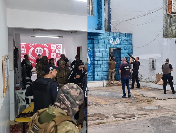 Polícia cumpre mandados em sedes de torcidas organizadas de futebol, em Maceió