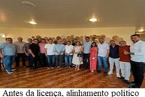 Prefeito Ronaldo Lopes se reúne com os 15 vereadores antes da licença; tudo tranquilo