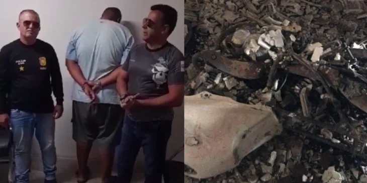 Suspeito de incendiar casa e moto de trabalhadora de reciclagem é preso no Sertão