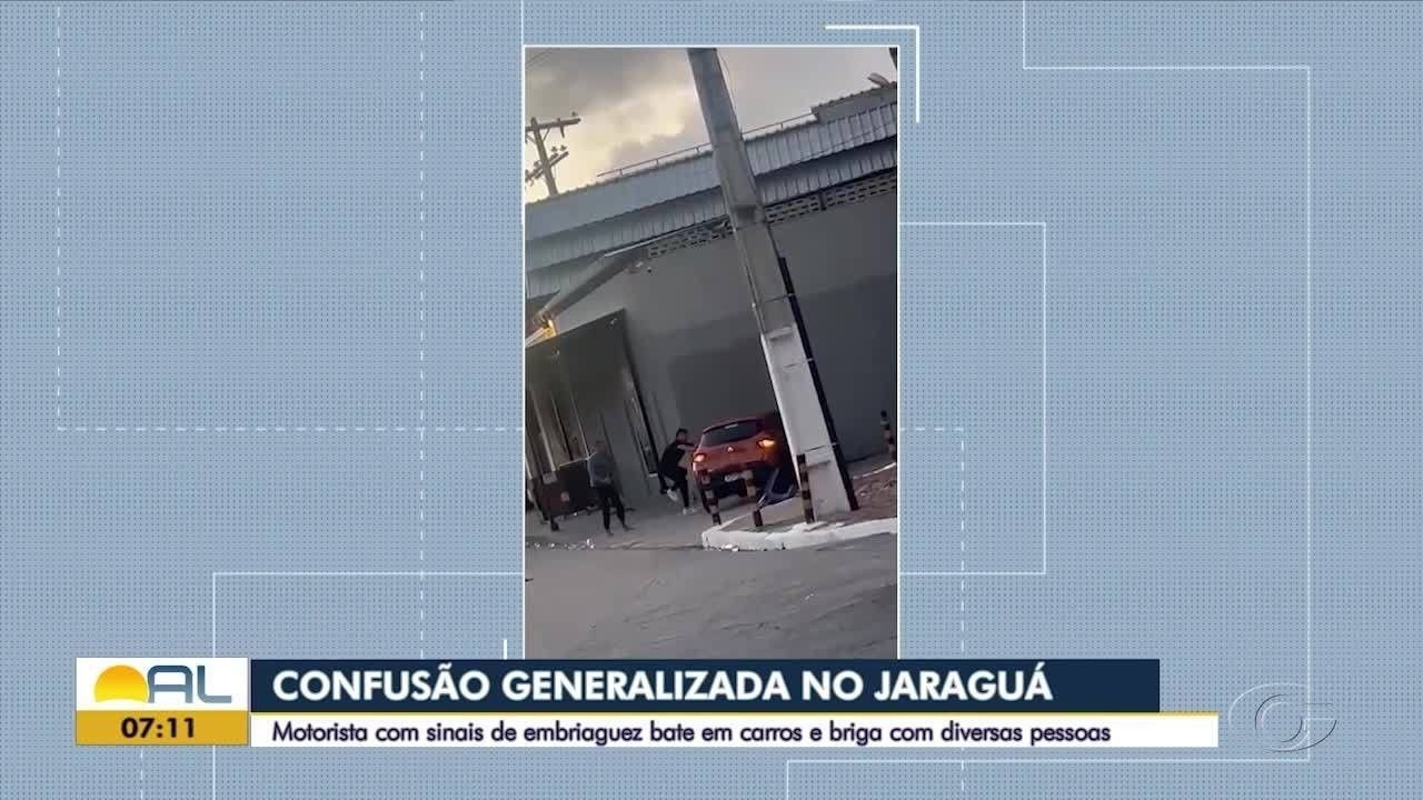 Homem descontrolado provoca tumulto em Jaraguá