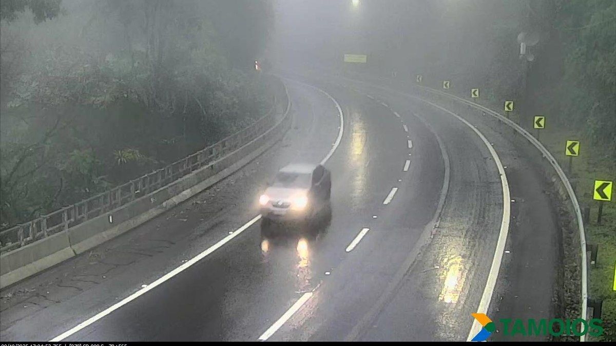 Interdição na Serra Antiga da Rodovia dos Tamoios