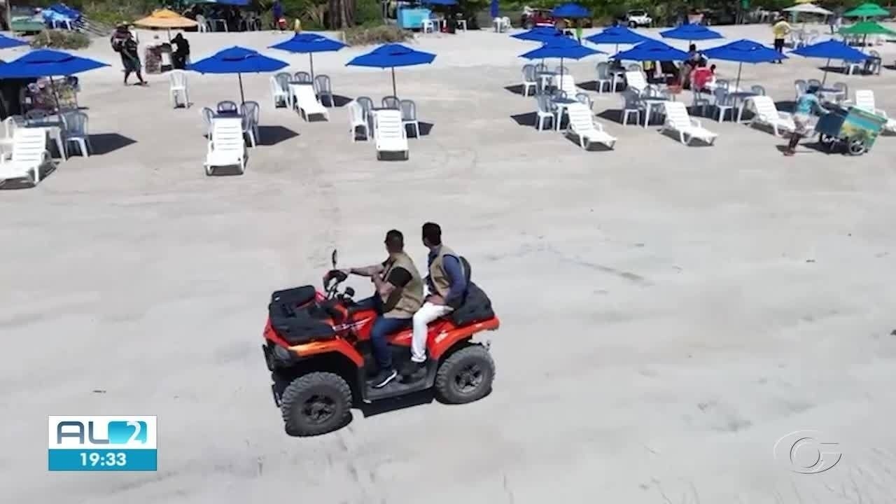Proibição de veículos na praia de Maragogi