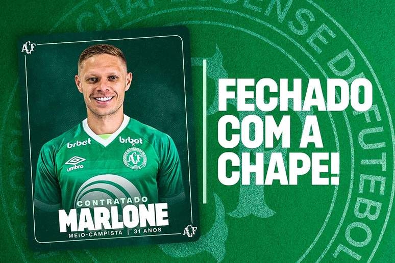 Chapecoense anuncia a contratação do meia Marlone, ex-Corinthians, para 2024