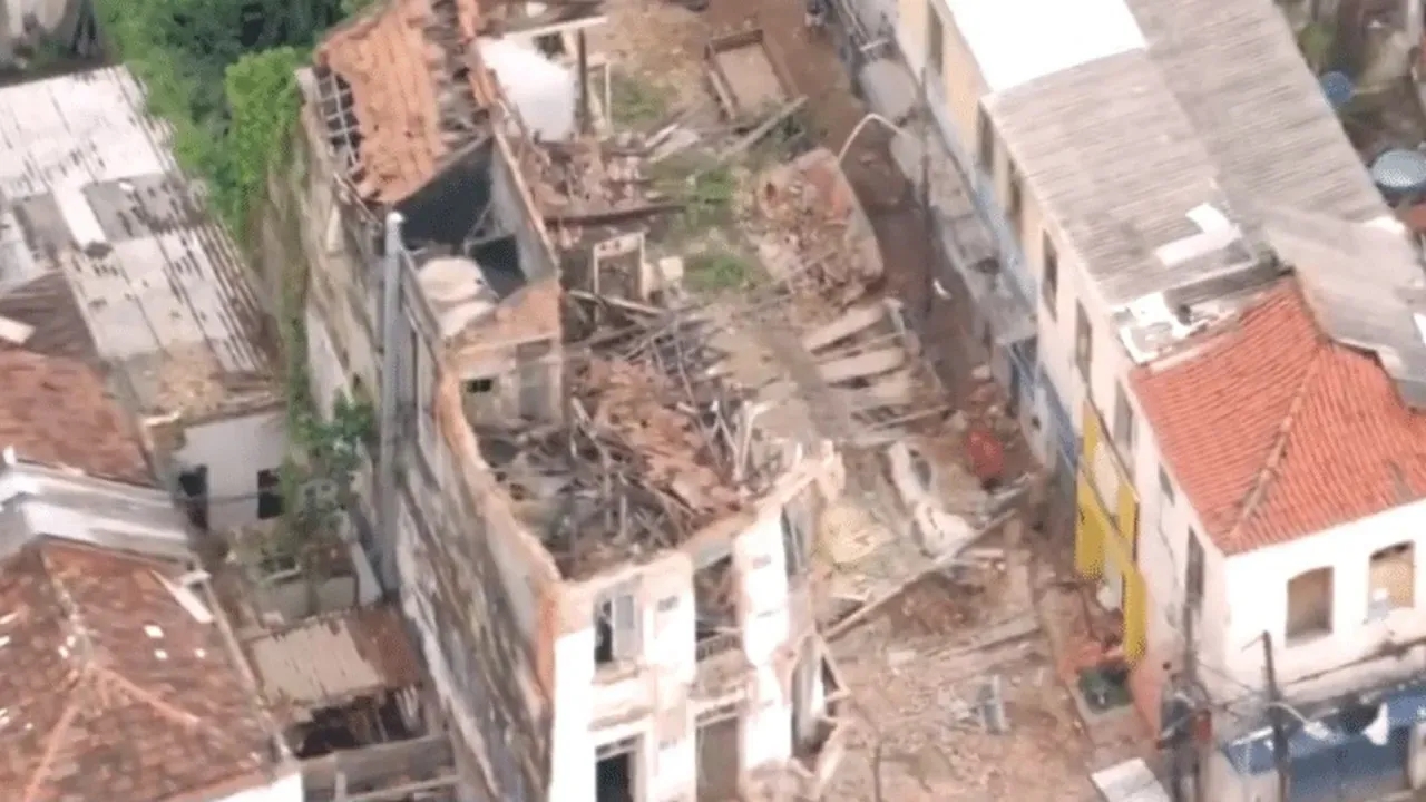 Desabamento de casarão no centro do Rio de Janeiro