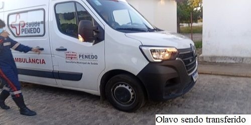 Olavo sendo transferido: a luta para salvar uma vida