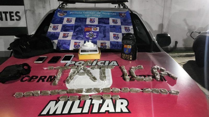 Polícia apreende drogas e prende suspeitos em Alagoas