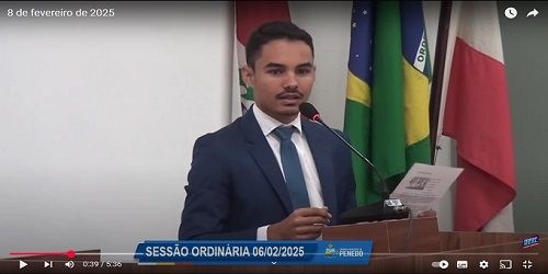Assista ao vídeo do vereador Antônio Lira Neto em tribuna