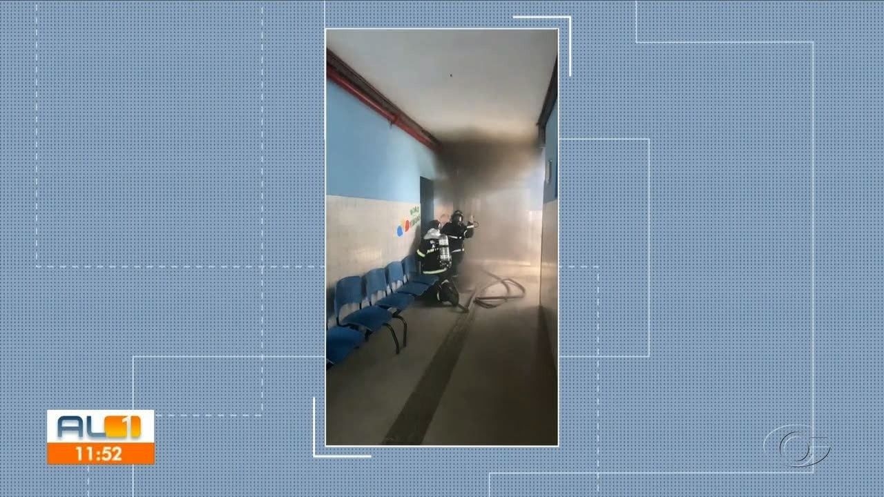 Escola é evacuada após incêndio em Maceió