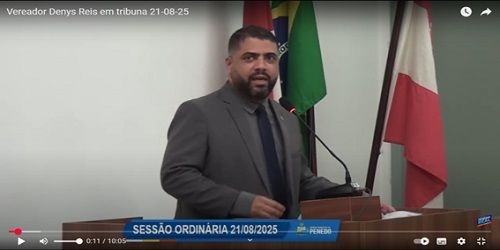 Vereador Denys Reis da tribuna da CVP sobre desafios da sociedade atual