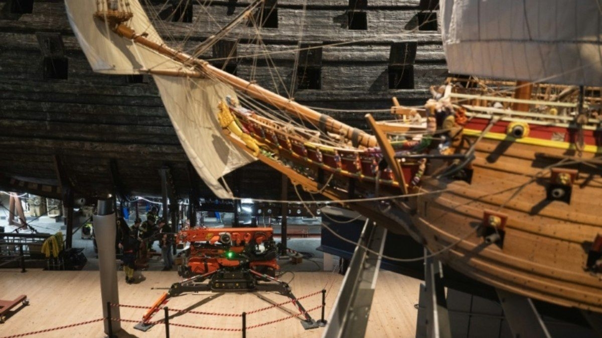 Restauração do navio sueco Vasa avança após 4 séculos