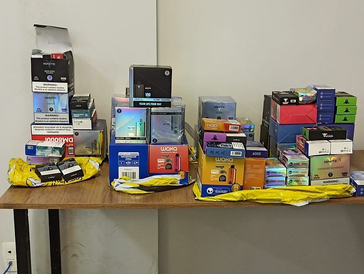 Carga de cigarro eletrônico com destino a Maceió é apreendia em Rio Largo