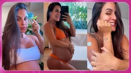 Carol Peixinho Exibe Barriga de Gravidez com Amor