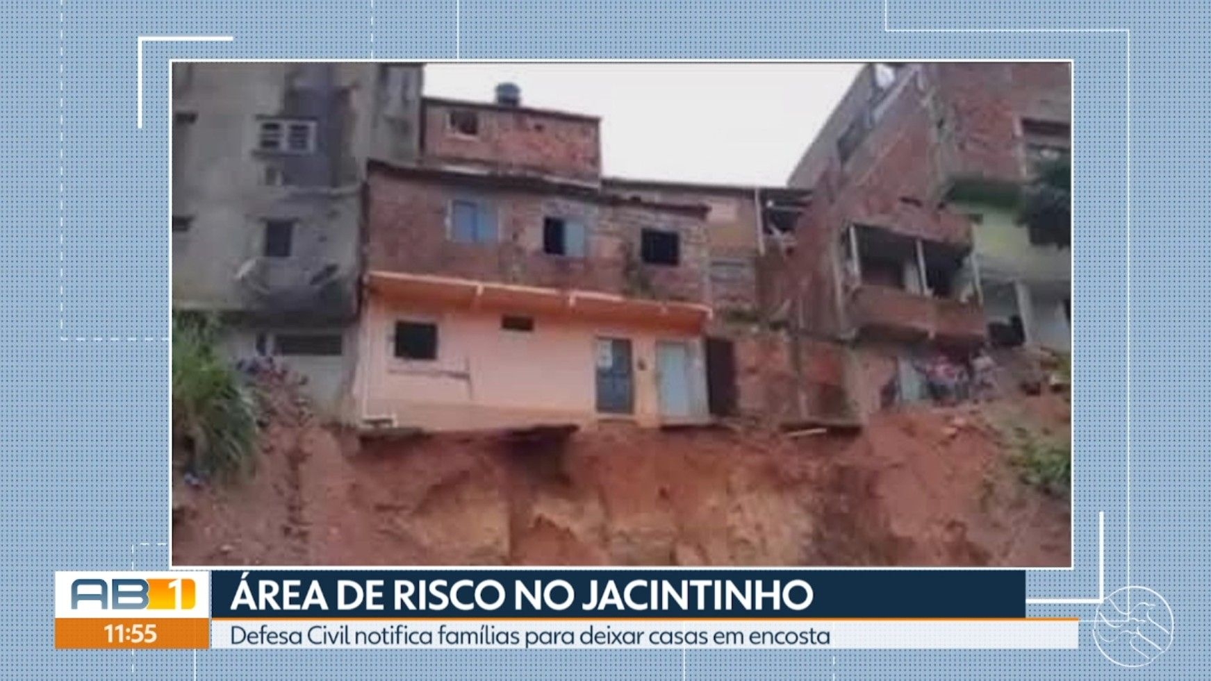 Defesa Civil alerta sobre risco de deslizamento no Jacintinho