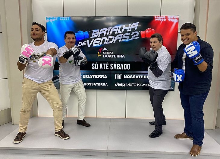 Batalha de Vendas 2: "competição entre apresentadores" traz ofertas imperdíveis em veículos no Grupo Boa Terra