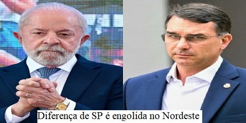 Flávio Bolsonaro na frente em São Paulo: é o óbvio, mas pode induzir