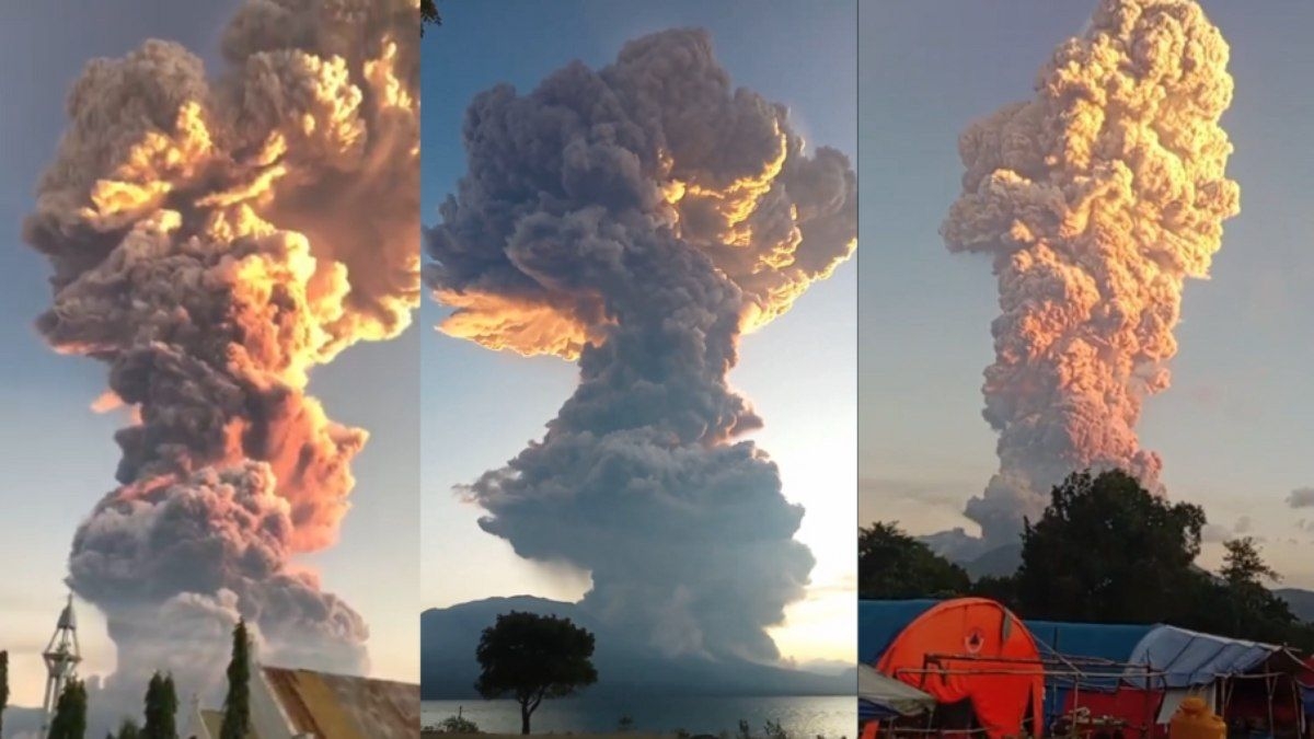 Indonésia aciona alerta máximo após erupção de vulcão