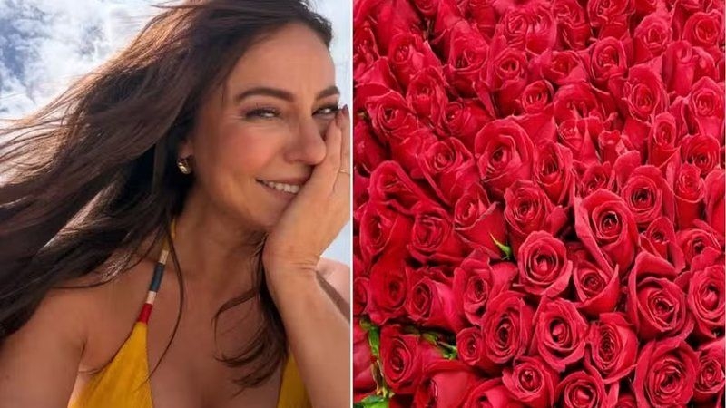Paolla Oliveira recebe 12 mil rosas vermelhas de admirador
