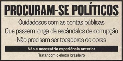 Velhos políticos ou más escolhas? O espelho que o eleitor evita encarar