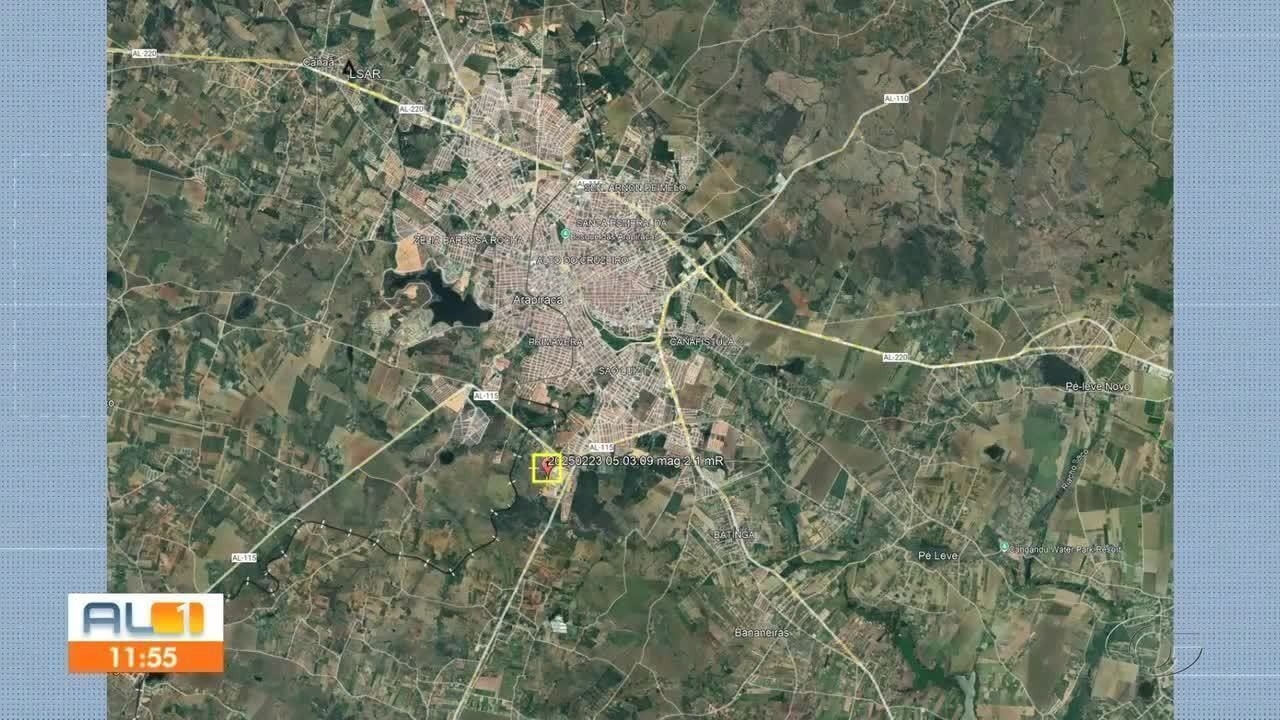 Abalo sísmico de 2,1 é registrado em Arapiraca