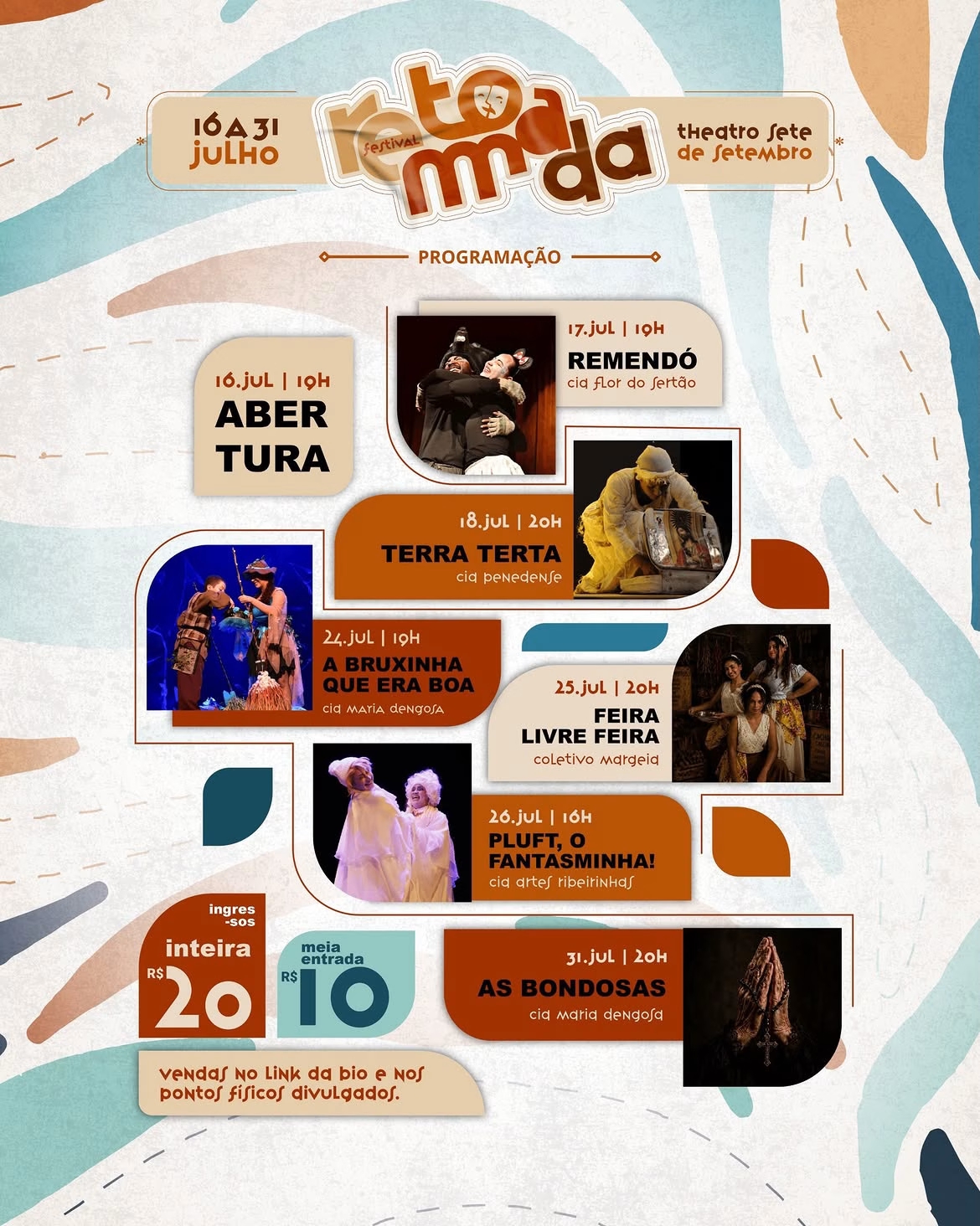 Theatro Sete de Setembro recebe Festival Retomada em Penedo
