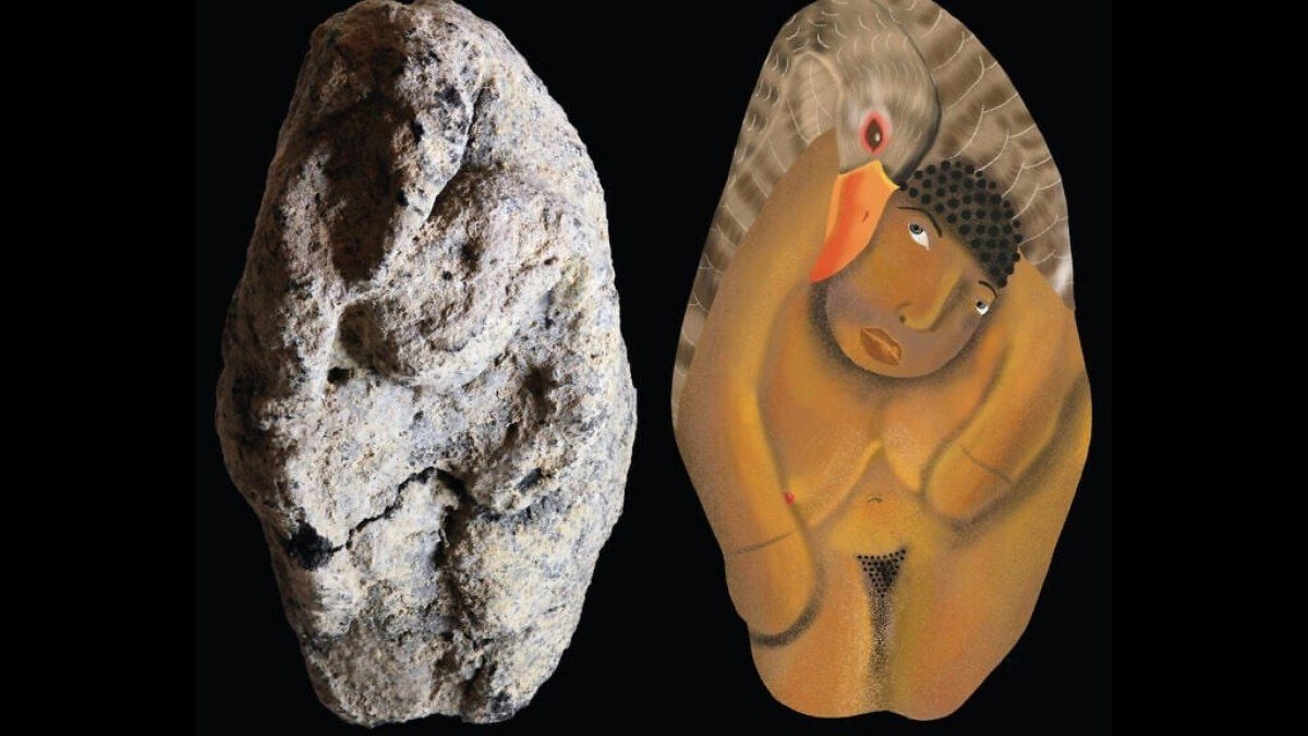 Estatueta de 12 mil anos revela acasalamento entre mulher e ganso